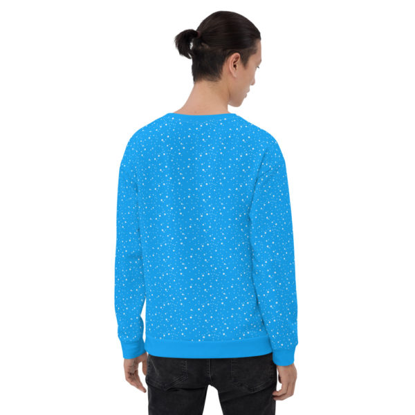 Sweat-shirt bleu electrique Blue Snow