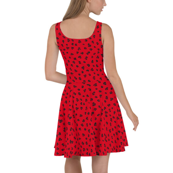 robe rouge léopard
