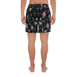 Short de bain fleuri noir