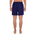 Short de bain Homme bleu marine oiseaux hirondelle retro vintage classe