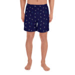 Short de bain Homme bleu marine oiseaux hirondelle retro vintage classe